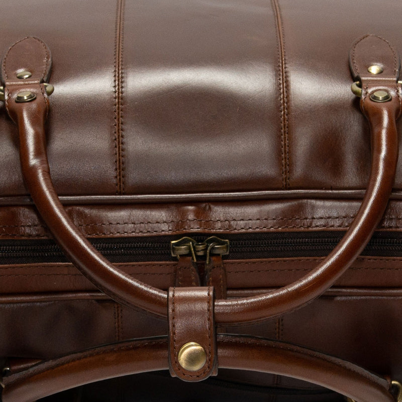 Product image for Herring Bovey Holdall in brandy calf