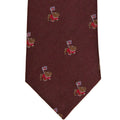 Product image for Herring British Bulldog Tie in wine