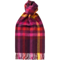 Product image for Herring Eildon Check Cashmere Scarf in pink cashmere