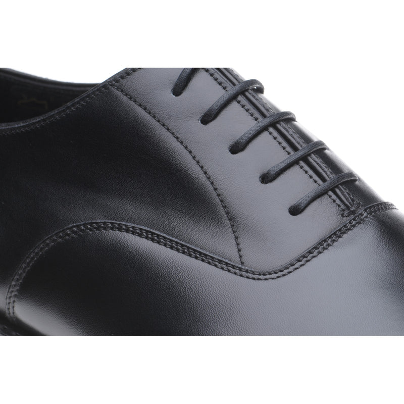 Product image for Herring Knightsbridge R mens rubber-soled Oxfords in black calf