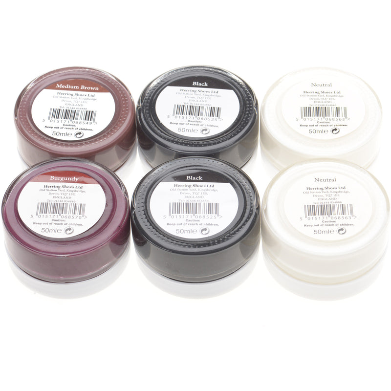 Product image for Herring Shoe Cream Polish Set (6) in multi-colour pack