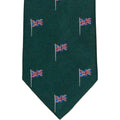 Product image for Herring Union Jack Tie in green