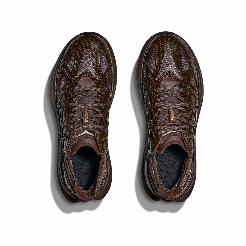 HOKA Men's Mach X Caged (Walnut/Soaring Blue) - August Shop