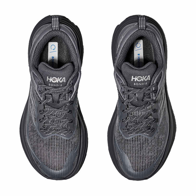 Hoka Unisex Bondi 8 TS Caged (Charcoal Grey/Grey Skies) - August Shop