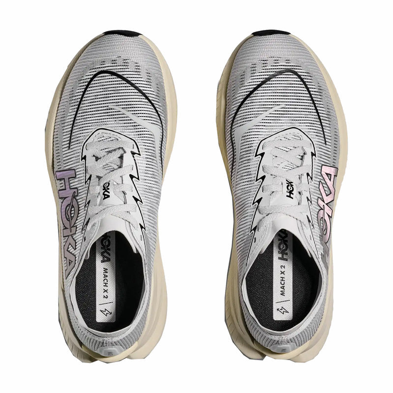 Hoka Unisex Mach X2 (White/Cosmic Grey) - August Shop