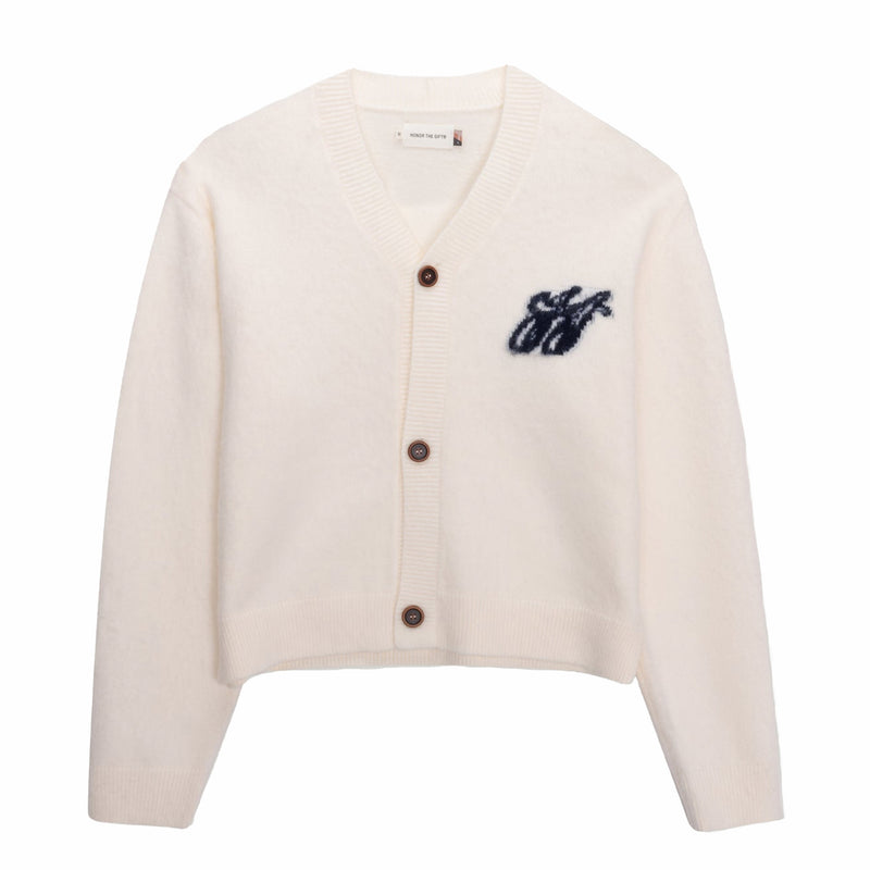 Honor The Gift Brushed Knit Cardigan (Bone) - August Shop