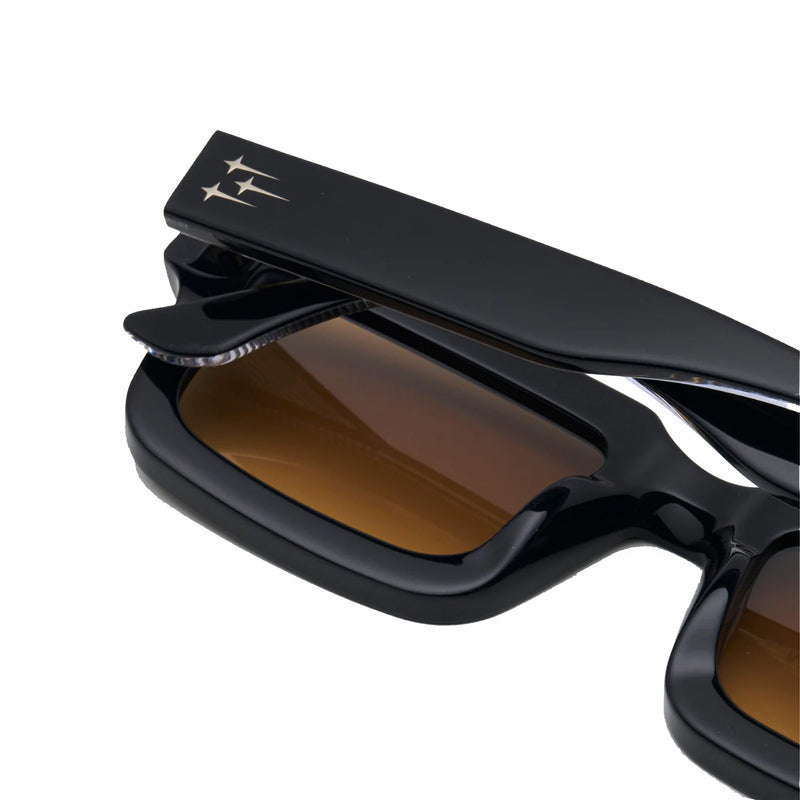 James Oro Amber "Hustler" (Amber Tint/Black Frame) - August Shop