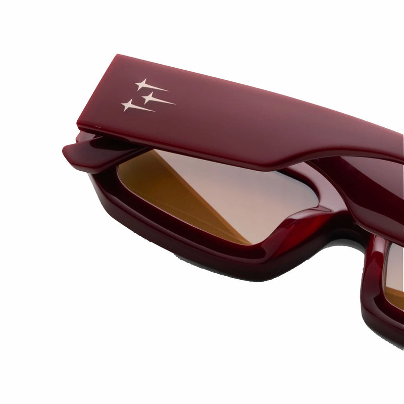 James Oro Bordeaux "Dune" (Brown Tint/Bordeaux Frame) - August Shop