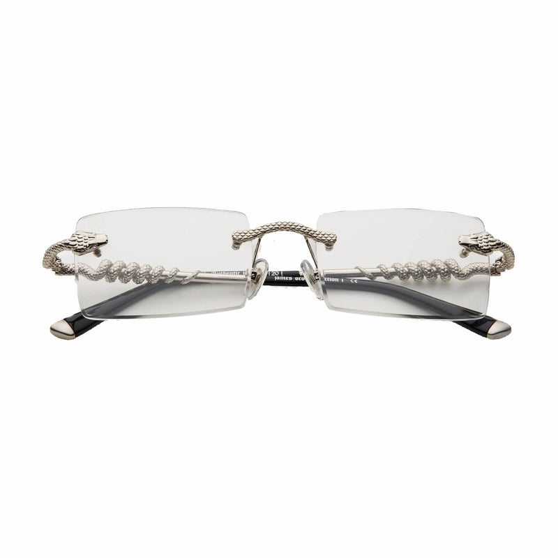 James Oro Clear Silver Serpent "Authentic" (Clear Tint/Silver Frame) - August Shop