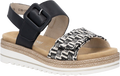 Quarter turn view Women's Remonte Footwear style name Jocelyn 62 in color Shwarz/ Crema. Sku: D0Q62-03