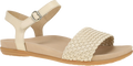Quarter turn view Women's Dansko Footwear style name Jodie in color Vanilla Woven. Sku: 6224660300