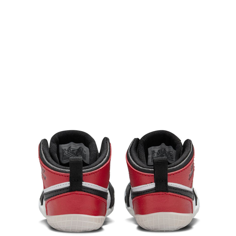 Jordan 1 Crib Bootie Black/Black-Varsity Red-White (HJ9289 061)