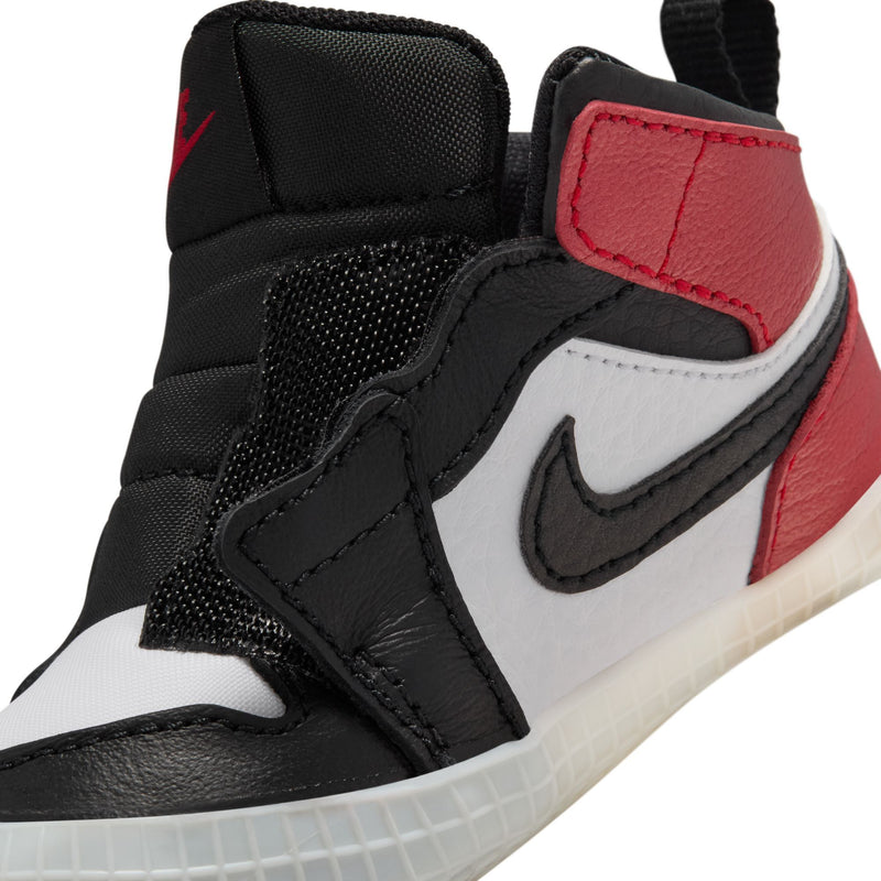 Jordan 1 Crib Bootie Black/Black-Varsity Red-White (HJ9289 061)