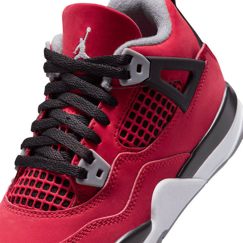 JORDAN 4 RETRO (PS) FIRE RED / WHITE "TORO"