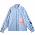 Jungles Flaming Dolphin Business Shirt (Blue) - August Shop