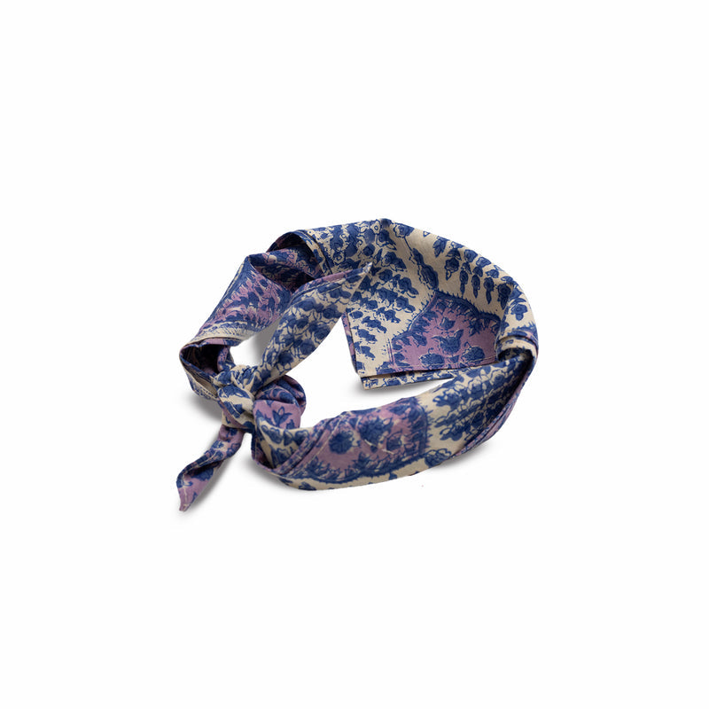Kardo Block Print Bandana (Purple) - August Shop