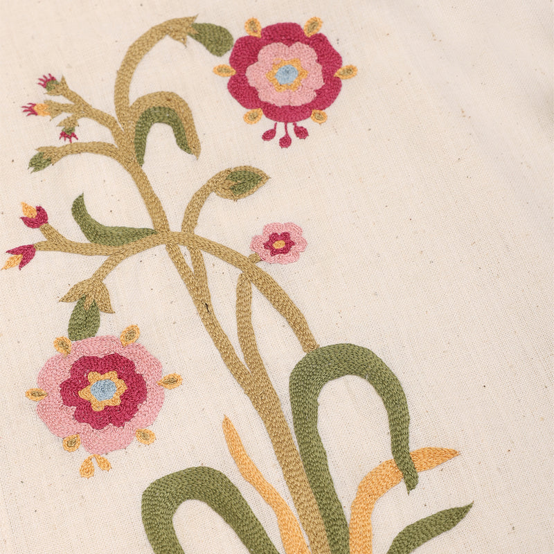 Kardo Ronen Embroidered Short Sleeve Shirt (Natural) - August Shop