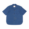 Kardo Ronen Extra Weft Short Sleeve Shirt (Blue) - August Shop