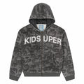 Kidsuper Stars Face Camo Hoodie (Black) - August Shop