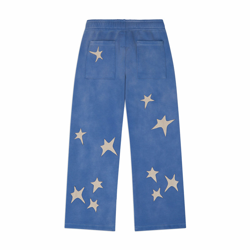 Kidsuper Stars Patchwork Sweatpants (Blue) - August Shop