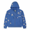 Kidsuper Stars Patchwork Washed Hoodie (Blue) - August Shop