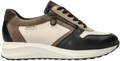 Quarter turn view Women's Mephisto Footwear style name Kim in color Black Fog. Sku: KIM7834