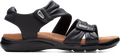 Quarter turn view Women's Clarks Footwear style name Kitly Ave in color Black. Sku: 26177303