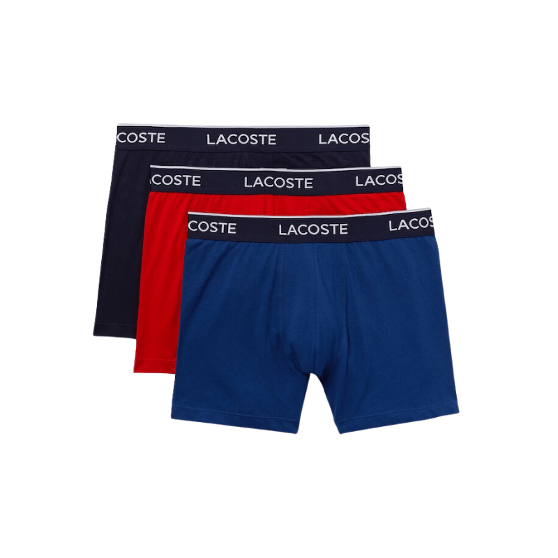Lacoste Underwear Lacoste Lettered Waist Long Stretch Cotton Boxer - Men's