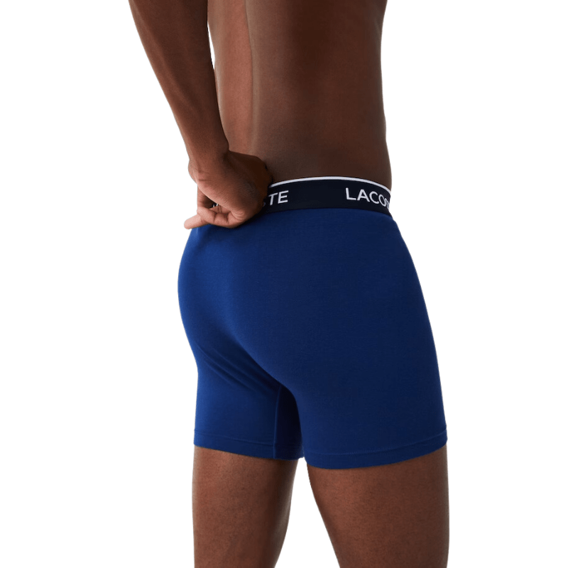 Lacoste Underwear Lacoste Lettered Waist Long Stretch Cotton Boxer - Men's