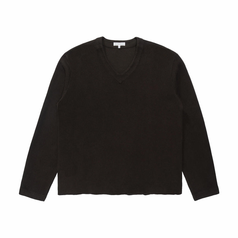 Lady White Co. Cropped V Neck Sweater (Timber) - August Shop