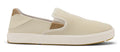Beige slip-on shoe on a white background