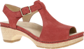 Quarter turn view Women's Dansko Footwear style name Laverne in color Paprika Nubuck. Sku: 2219041400