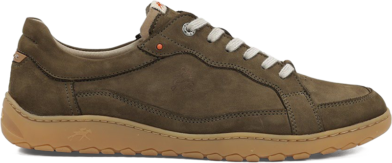 Quarter turn view Men's Fluchos Footwear style name Lennox in color Stone. Sku: F2220-STONE
