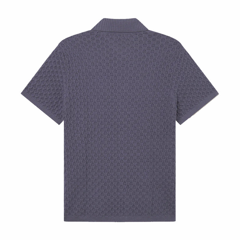 Les Deux Gespertus S/S Knit Shirt (Greystone) - August Shop