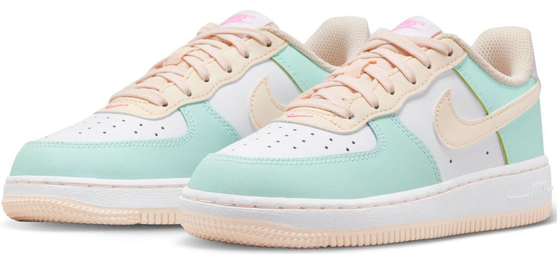 Little Kid's Air Force 1 Low Jade Ice/Guava Ice-White (FJ3484 300)