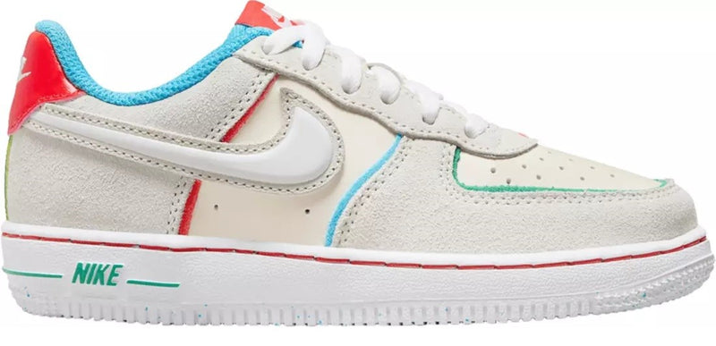 Little Kid's Air Force 1 LV8 2 BP Pale Iv/Wt-Pcnte Rd (FQ8351 110)
