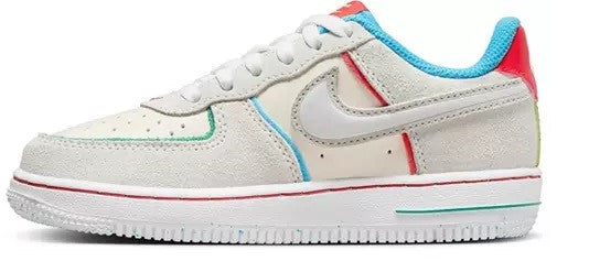 Little Kid's Air Force 1 LV8 2 BP Pale Iv/Wt-Pcnte Rd (FQ8351 110)