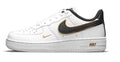 Little Kid's Air Force 1 LV8 White/Black-Metallic Gold (DM3386 100)
