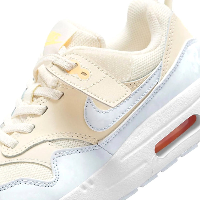 Little Kid's Air Max 1 EasyOn Pale Ivory/Football Grey (DZ3308 102)