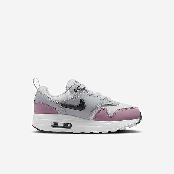Little Kid's Air Max 1 Easyon Summit Wht/DK Smoke Grey (DZ3308 115)