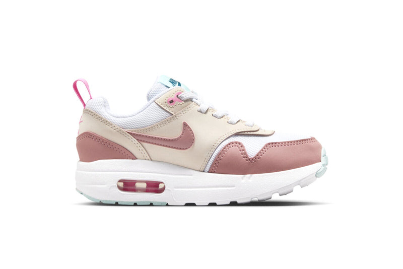 Little Kid's Air Max 1 EasyOn Wht/Rd Strdust-Guava Ice (DZ3308 101)