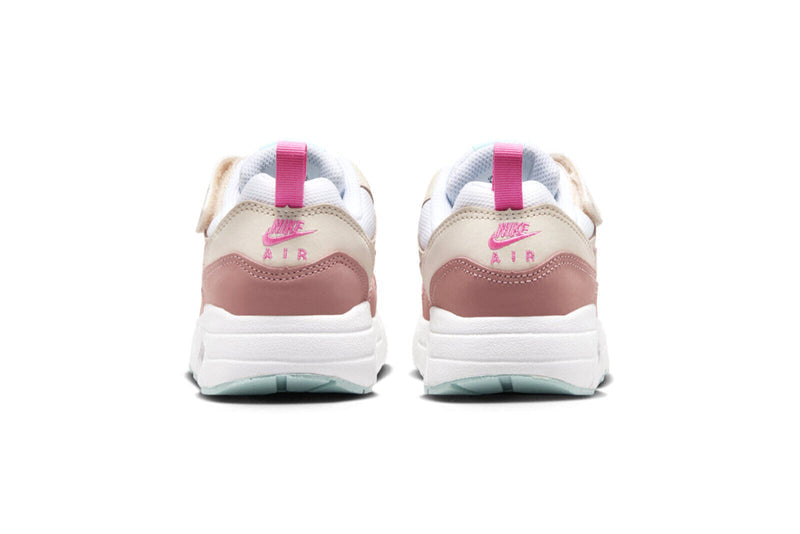 Little Kid's Air Max 1 EasyOn Wht/Rd Strdust-Guava Ice (DZ3308 101)