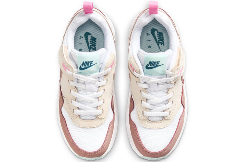 Little Kid's Air Max 1 EasyOn Wht/Rd Strdust-Guava Ice (DZ3308 101)