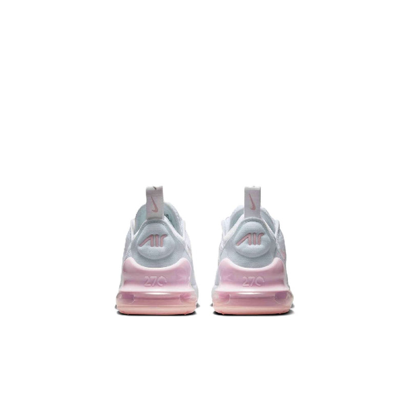 Little Kid's Air Max 270 White/Pink Foam-LT Smoke Grey (AO2372 122)