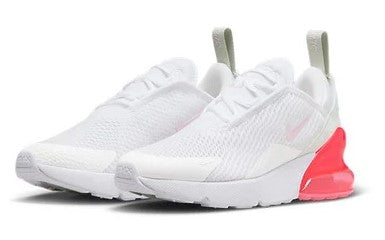 Little Kid's Air Max 270 White/Pink Foam-Summit White (AO2372 113)