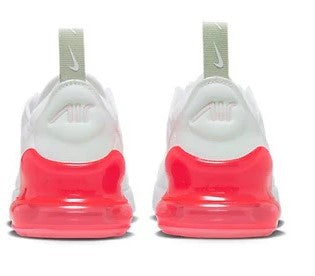 Little Kid's Air Max 270 White/Pink Foam-Summit White (AO2372 113)