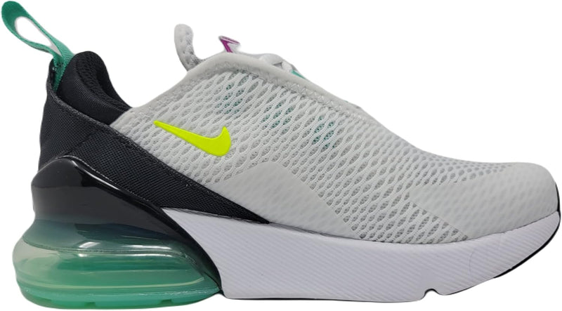 Little Kid's Air Max 270 White/Volt-Black-Laser Blue (DX3348 100)