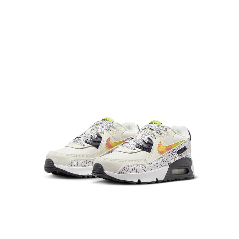 Little Kid's Air Max 90 LTR SE Sail/Multi-Clr-Gridiron (DX1815 100)