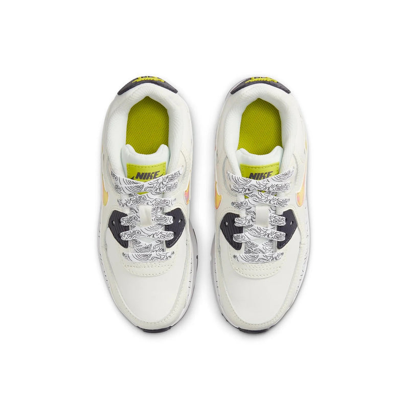 Little Kid's Air Max 90 LTR SE Sail/Multi-Clr-Gridiron (DX1815 100)