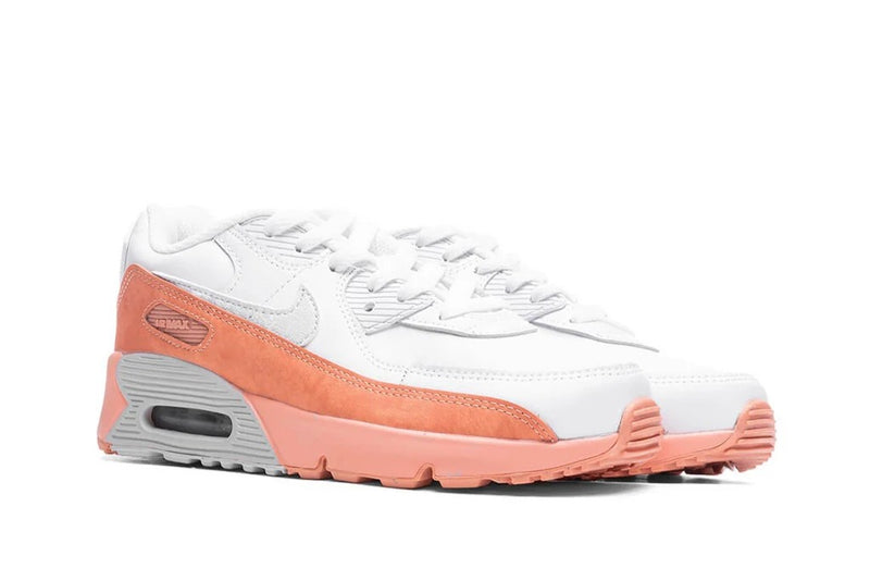Little Kid's Air Max 90 LTR SE Wht/Aura-Lt Madder Root (DM0957 100)